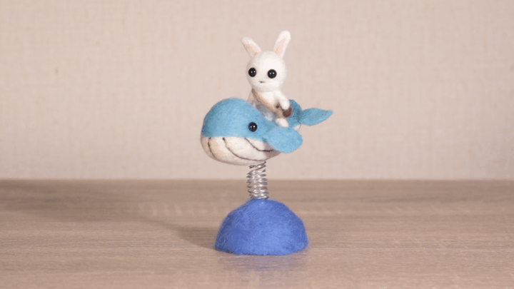 Bunny Rides A Whale Spring Rider
